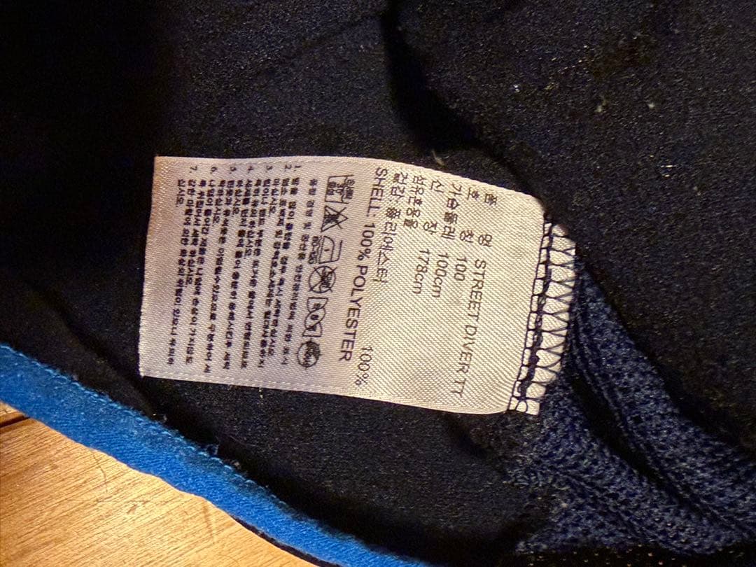 adidas originals トラックジャケットネイビー 3本ラインメンズM