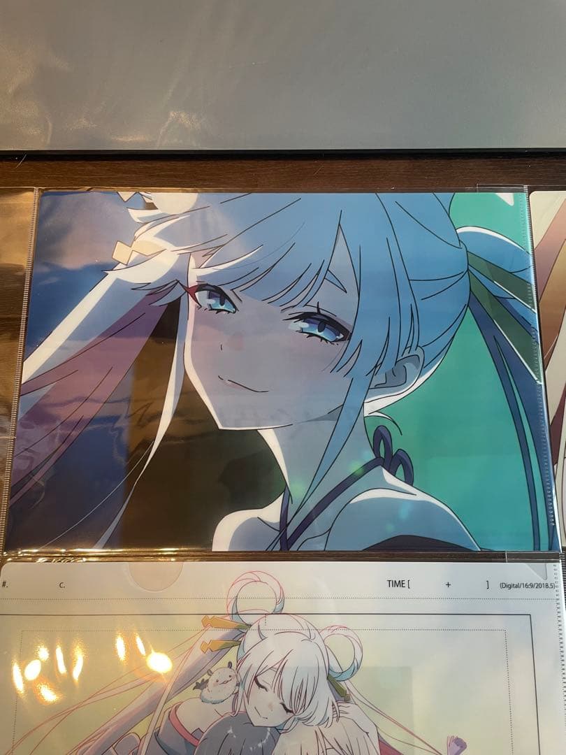 超かぐや姫 クリアファイル かぐや 彩葉 ヤチヨ ラフ原画 劇場グッズ