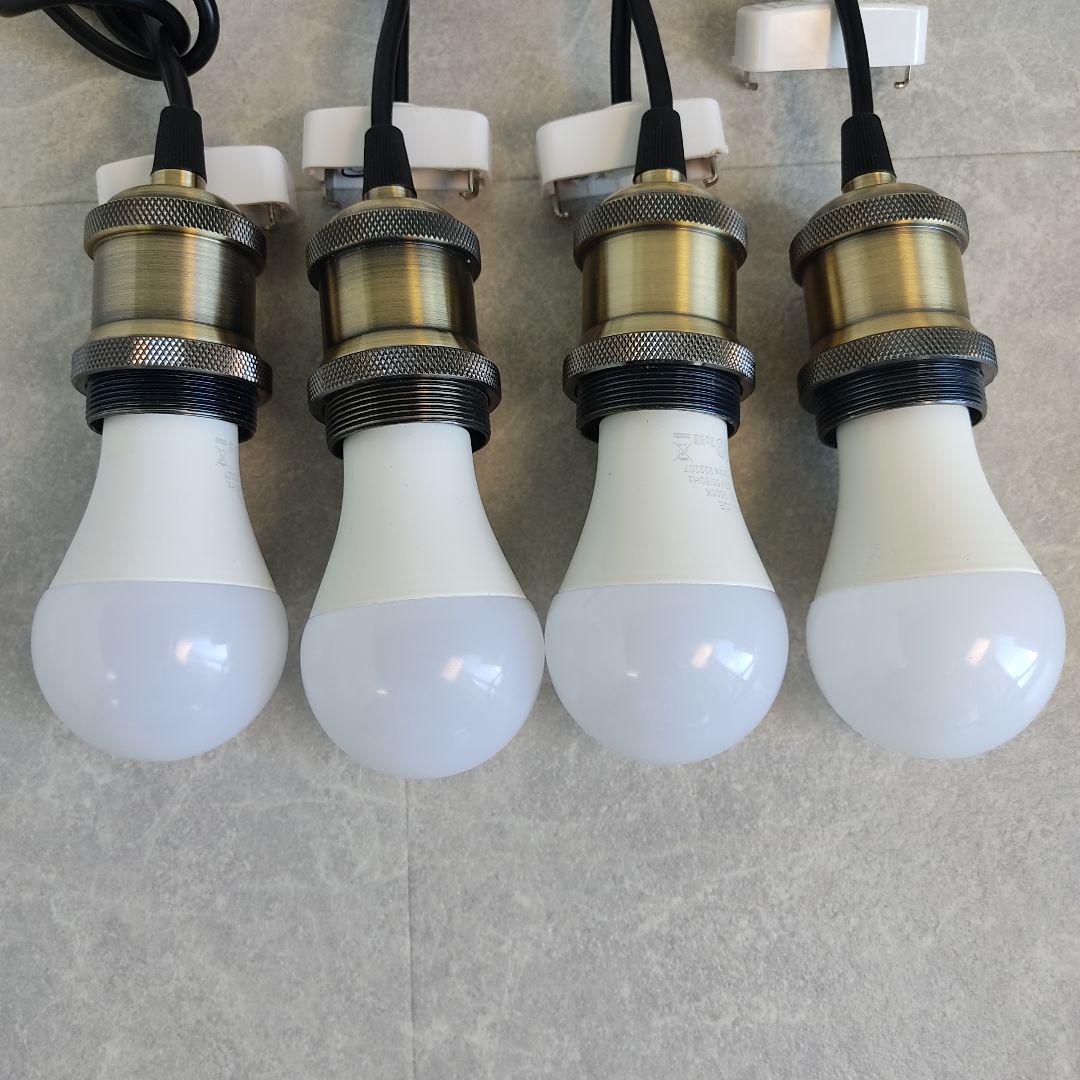 【動作未確認】ORALUCE製 ランプシェード LED電球 E26 4個セット