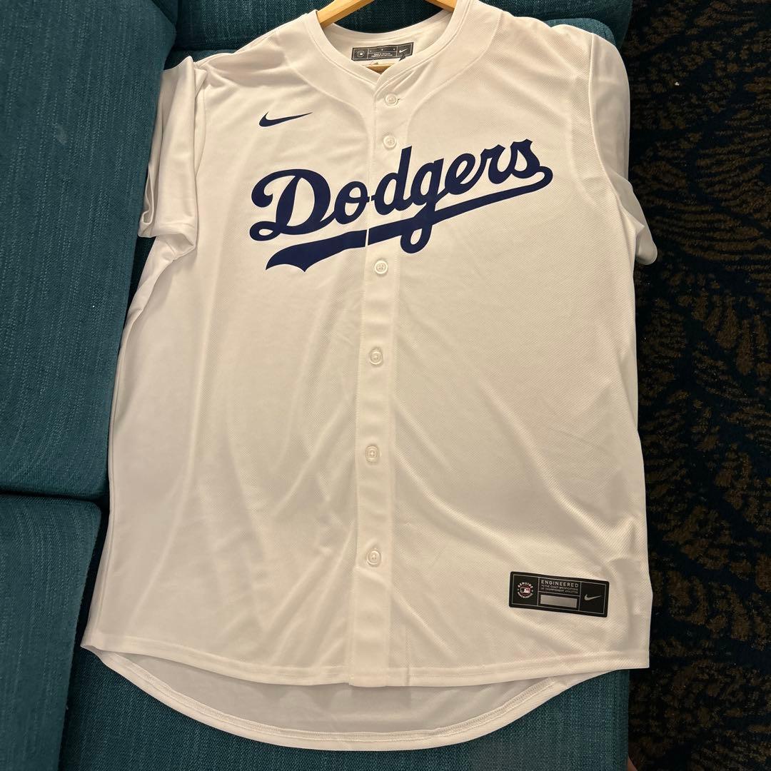 Nike Dodgers ベースボールジャージ ホワイト