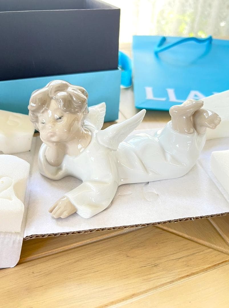 ★新品・未使用★ LLADRO リヤドロ　可愛いひと休み　天使　百貨店購入