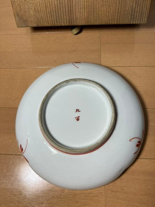 478 九谷焼　時代物　皿　20cm  古美術品