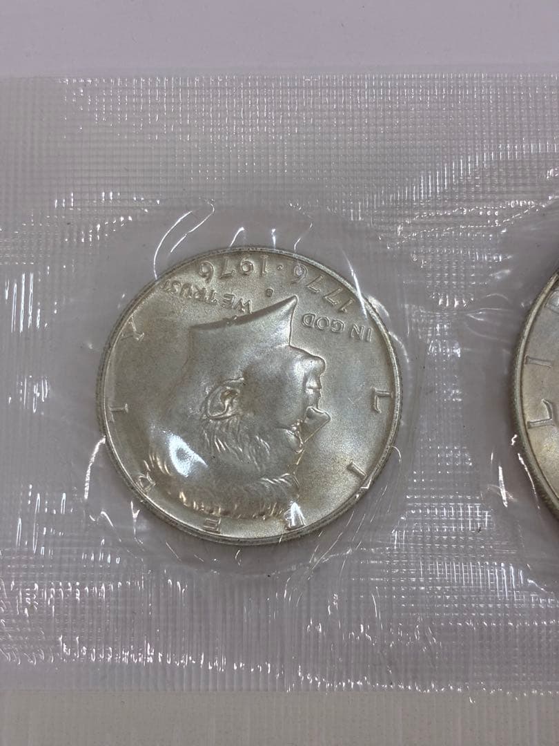 アメリカ建国200周年記念　銀貨3枚セット1776年ー1976年