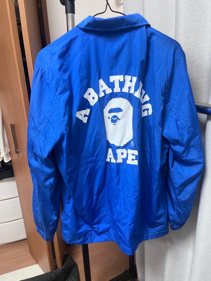 A BATHING APE コーチジャケット 青