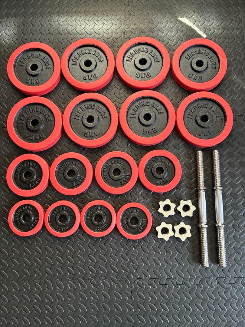 直接取引　LEADING EDGE ダンベル60kg・プレートラックセット