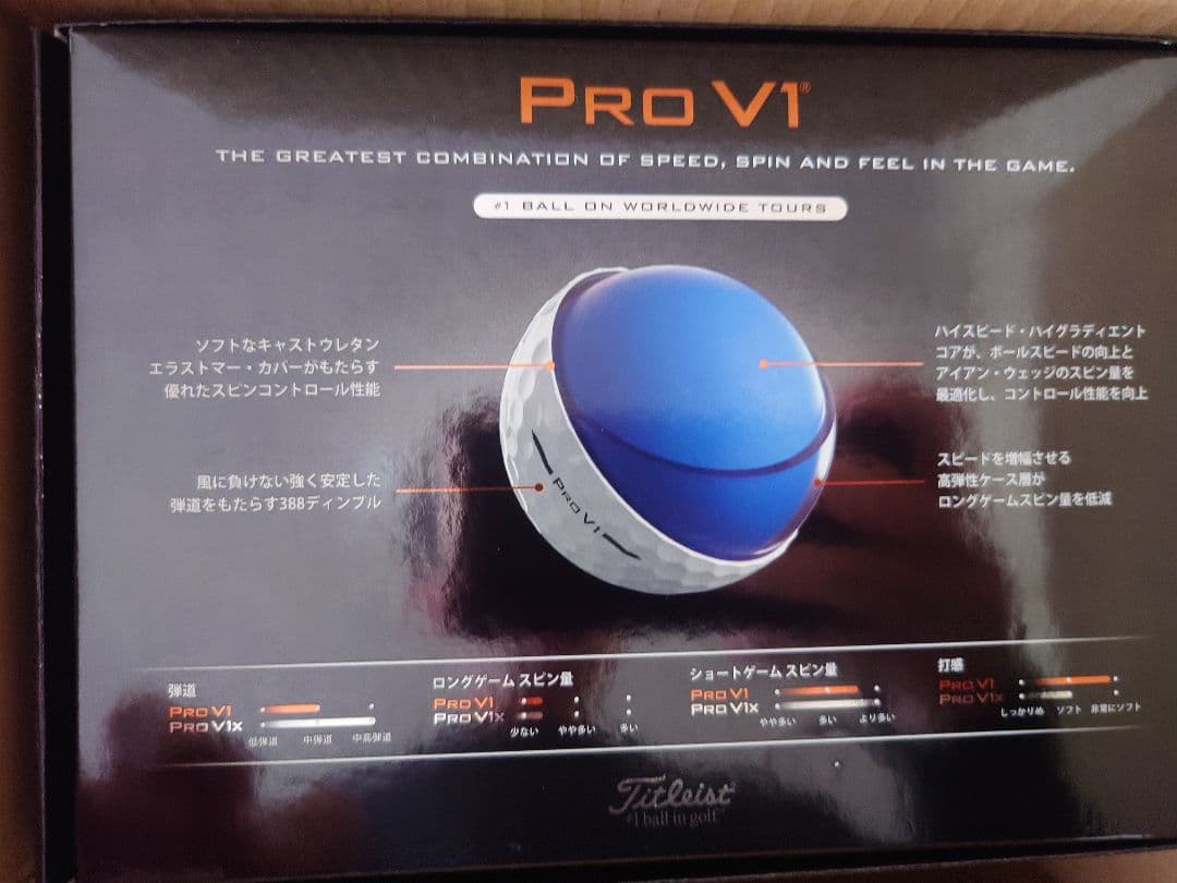 タイトリスト(TITLEIST) PRO V1 25 ローナンバー DZ