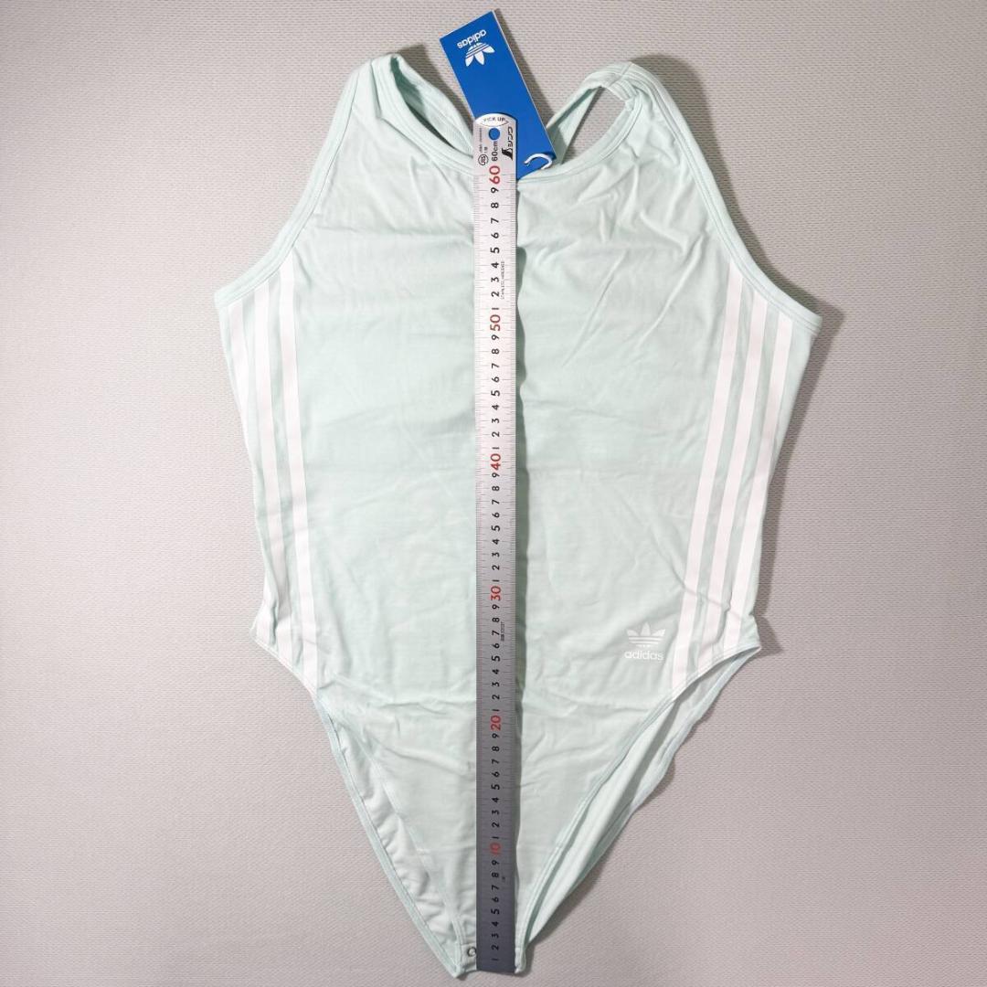 adidas ボディスーツ レオタード コットン Light Blue 海外L
