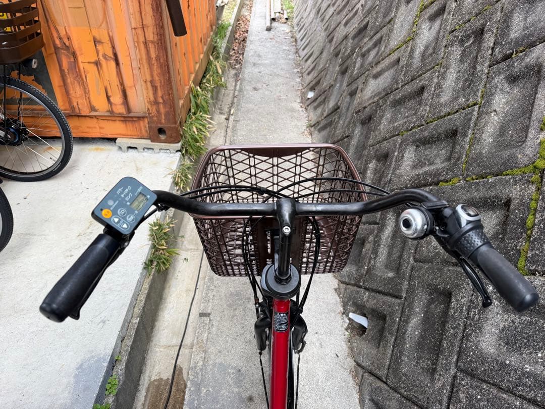 パナソニックのチャイルドシート付き電動自転車バッテリー8.7ah