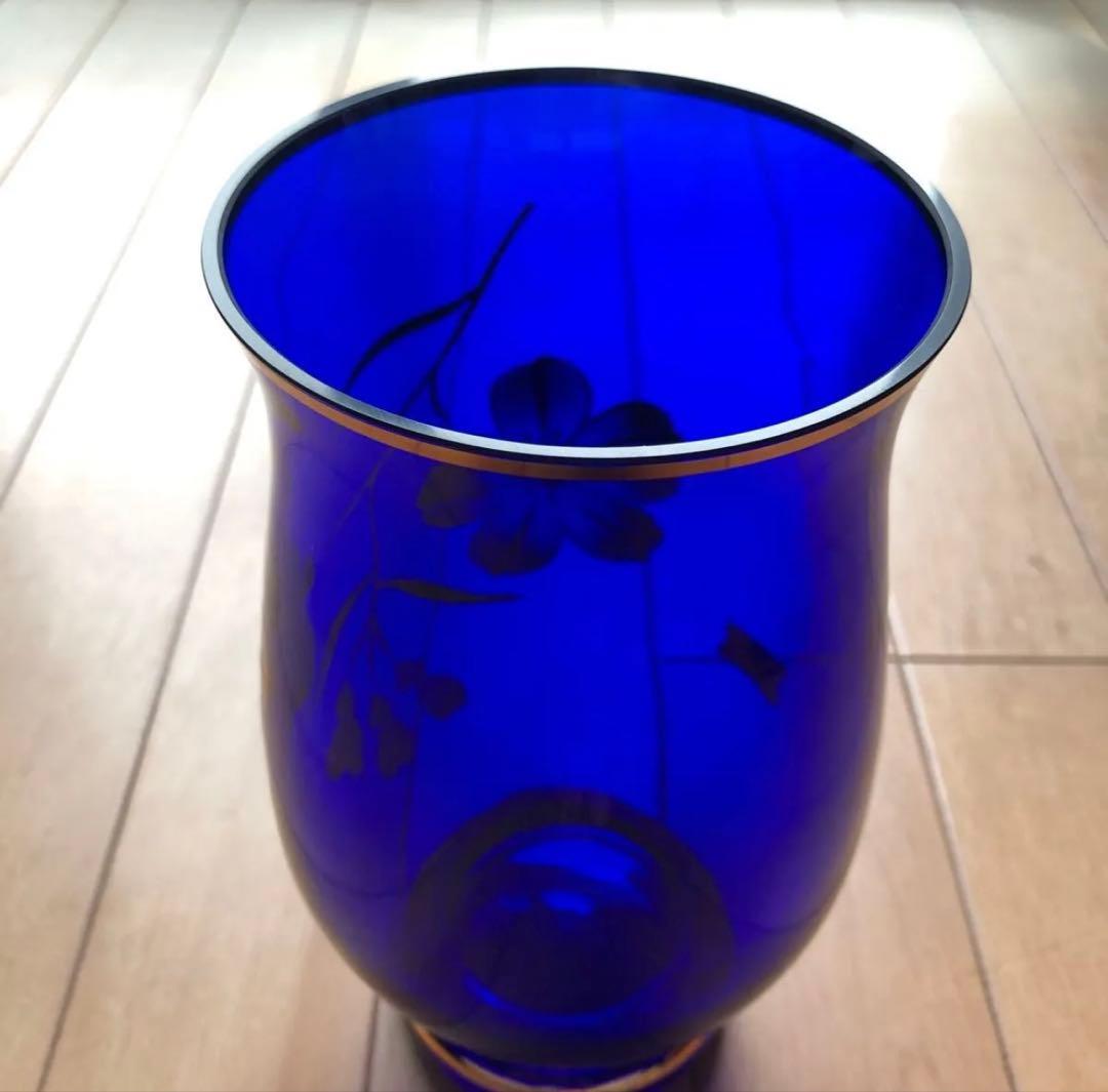 未使用　Laska Bohemia Glassラスカボヘミアガラス　花瓶