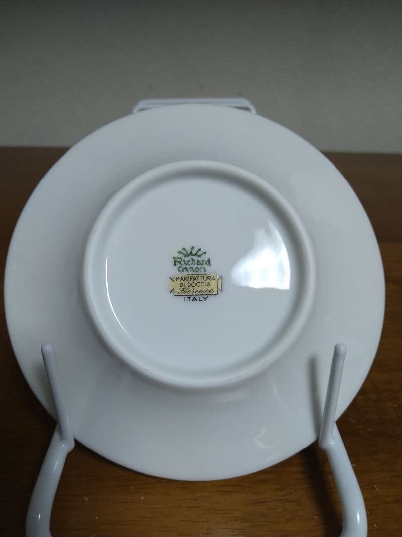 リチャードジノリ　ベネチアンローズ カップ＆ソーサー　2客セット