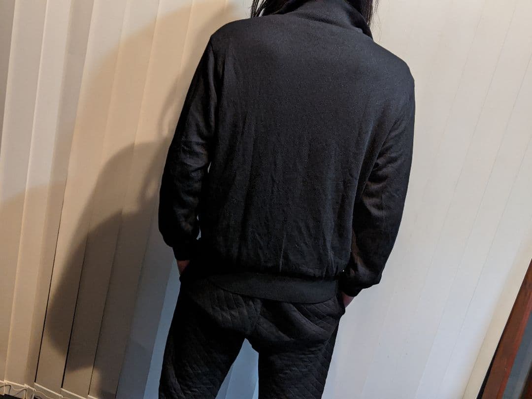 エレガンス　スポーツ　ゴルフ　ウェア　ハーフジップ　ニット　モックネック　蓄熱