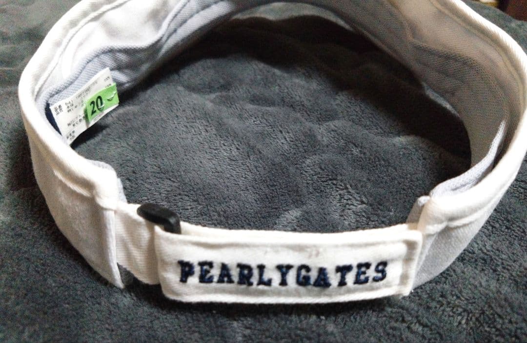 PEARLY GATES ホワイト バイザー ニコちゃん スマイル 超美品