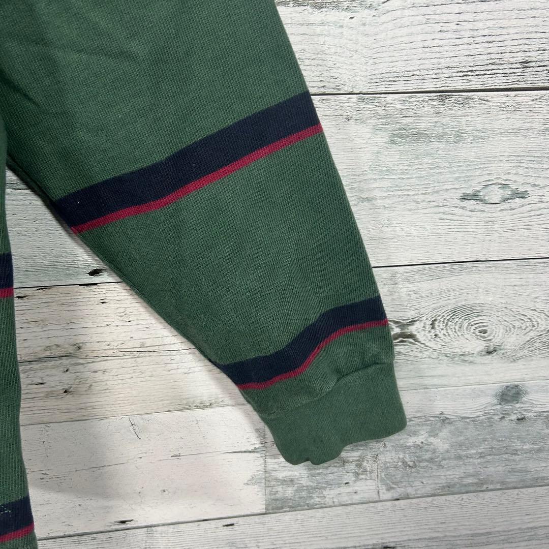 Canterbury カンタベリー 刺繍ロゴボーダー　ラガーシャツ ポロシャツ
