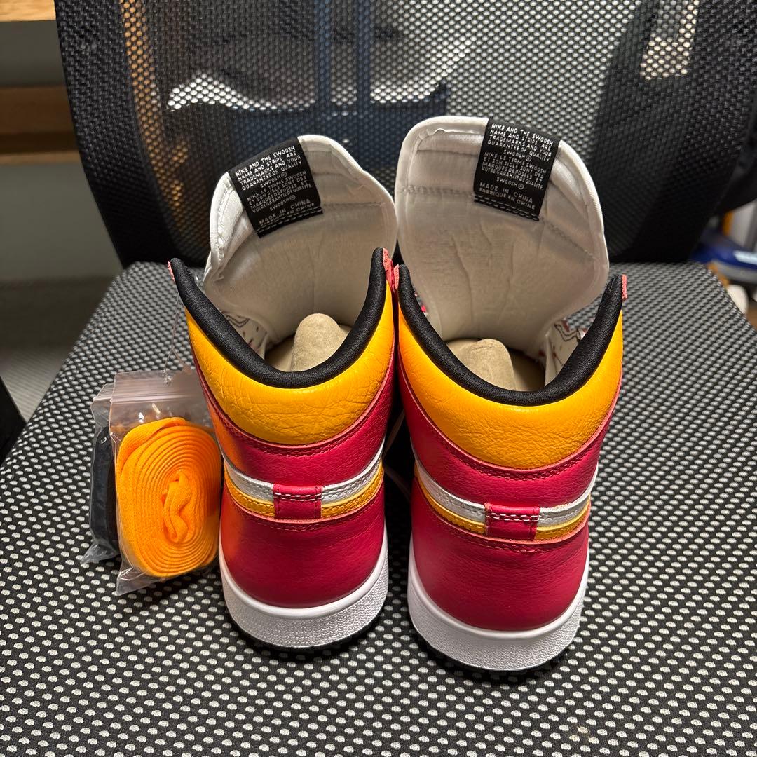 Nike エアジョーダン バスケットシューズ レッド/ホワイト/イエロー