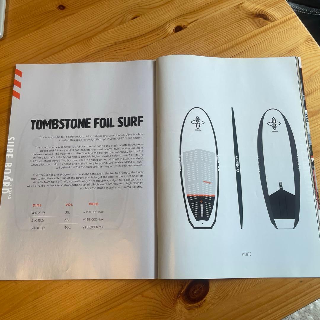 新品INFINITY TOMBSTONE FOILSURF4’6”x19”x30