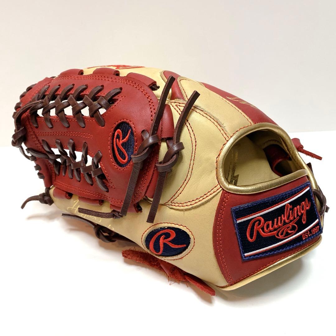 ✨美品✨Rawlings ローリングス 内野手用 左投げ キャメル レッド