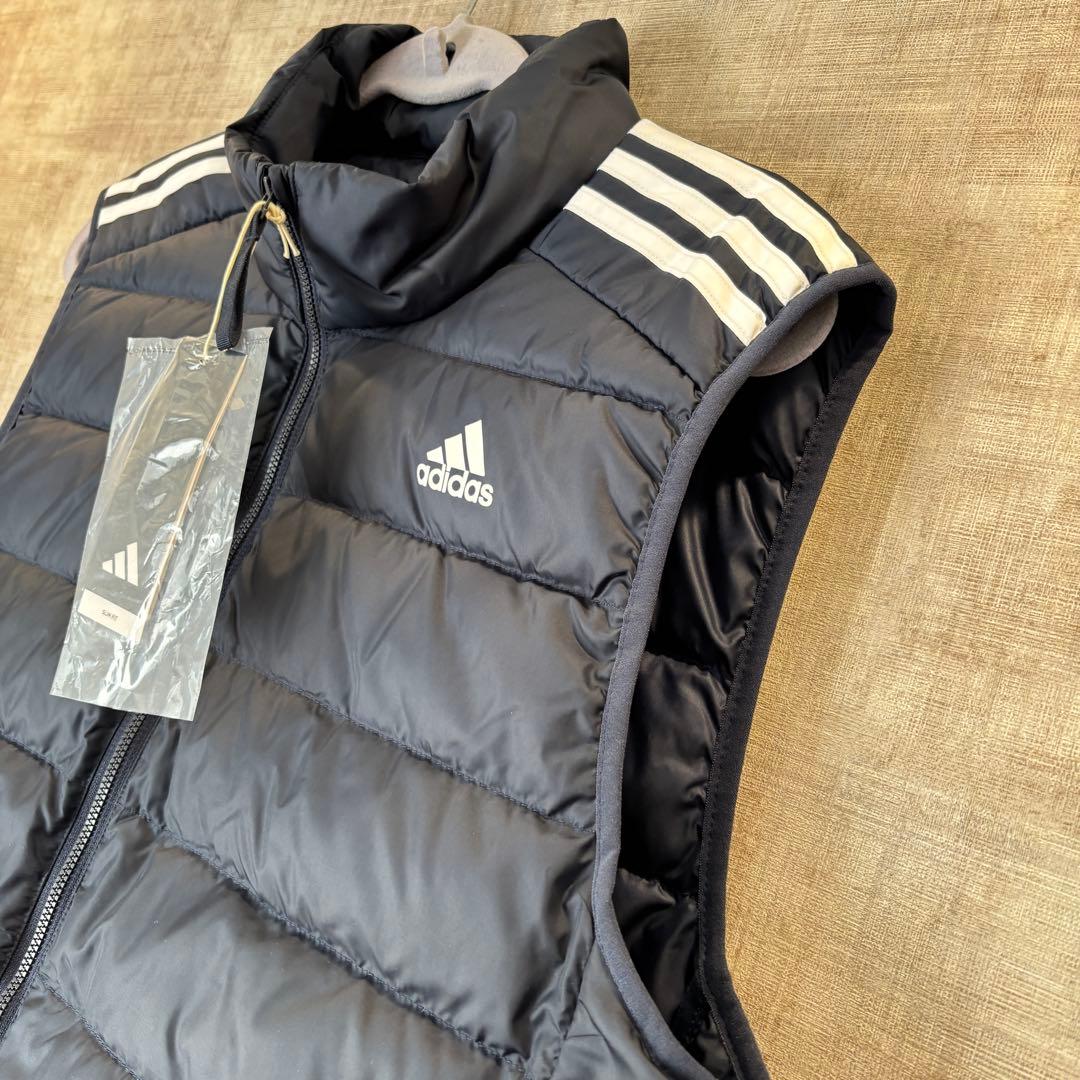 新品　アディダス　エッセンシャルズ ダウンベスト　ゴルフ　ネイビー　2XL