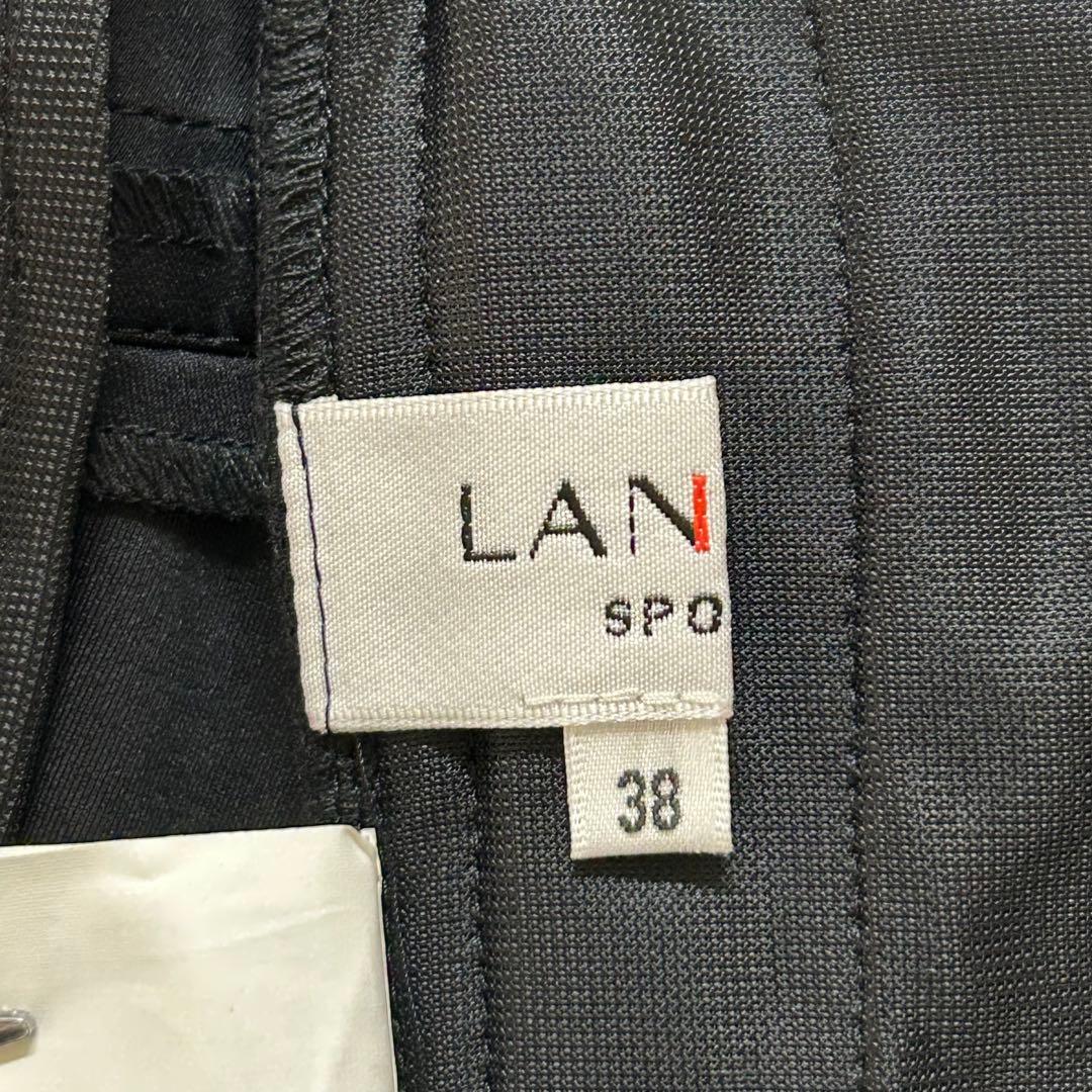 LANVIN SPORTランバンスポール タックデザインスカートサイズ38 黒色