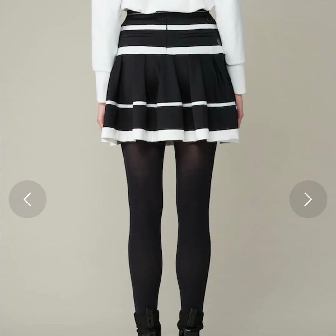 LANVIN SPORTランバンスポール タックデザインスカートサイズ38 黒色
