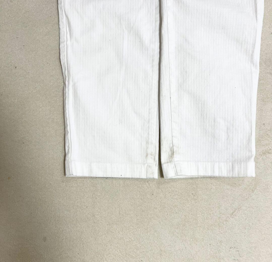 パーリーゲイツ　ゴルフパンツ　ロングパンツ C/Puドビー　ストレッチ　ホワイト