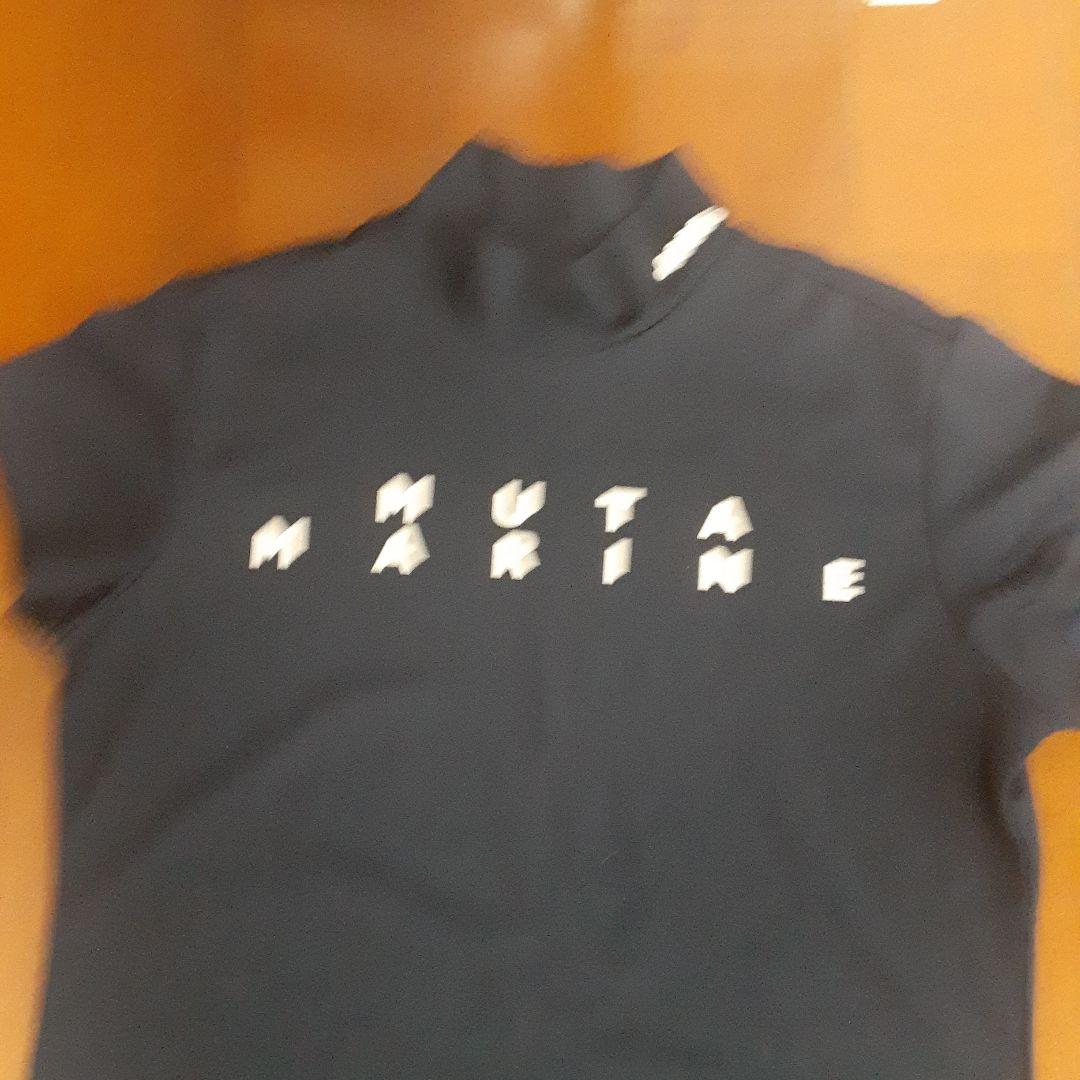 MUTA MARINE 　モックネックシャツ 　ネイビーM