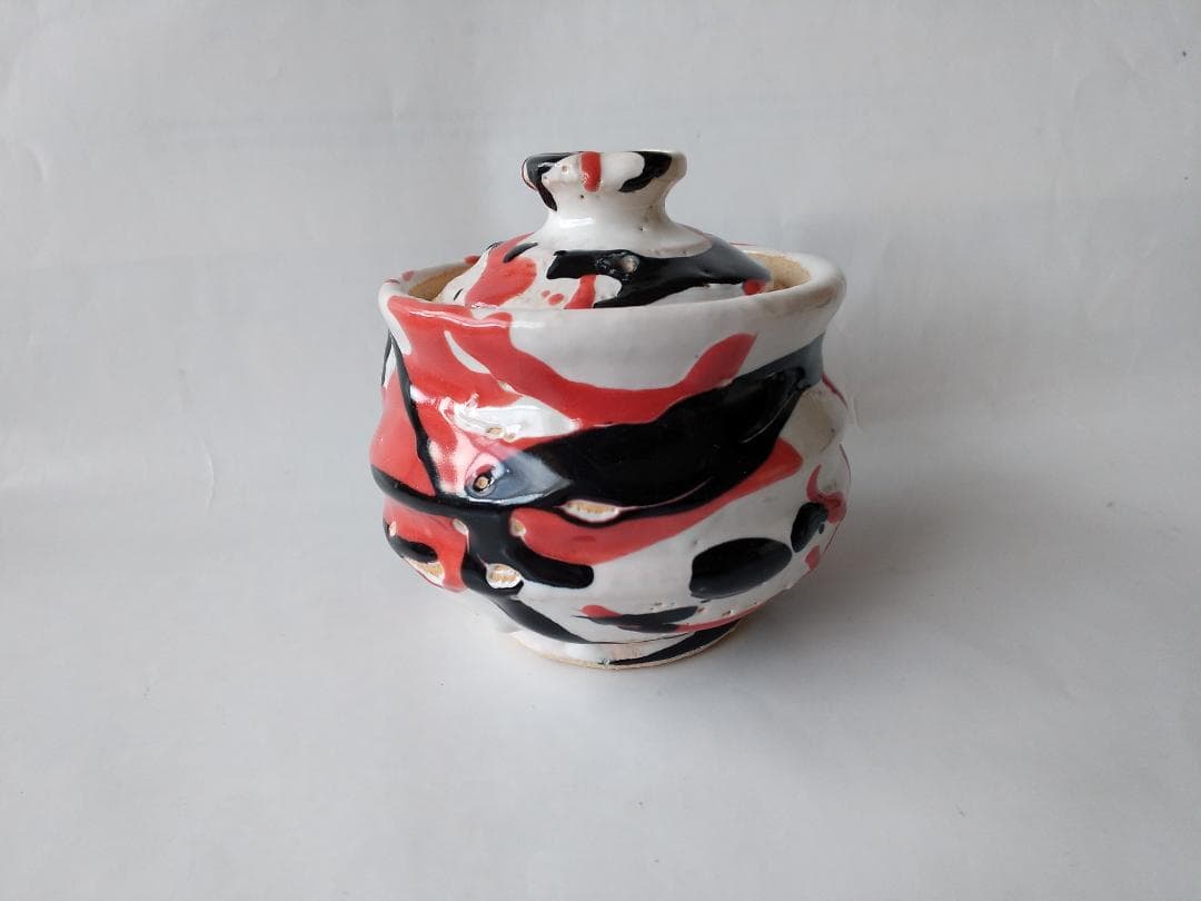 希少品 萩碗 宝瓶 関大安 作 萩煎茶器 共箱 現代アート 煎茶道具 玉露 新品