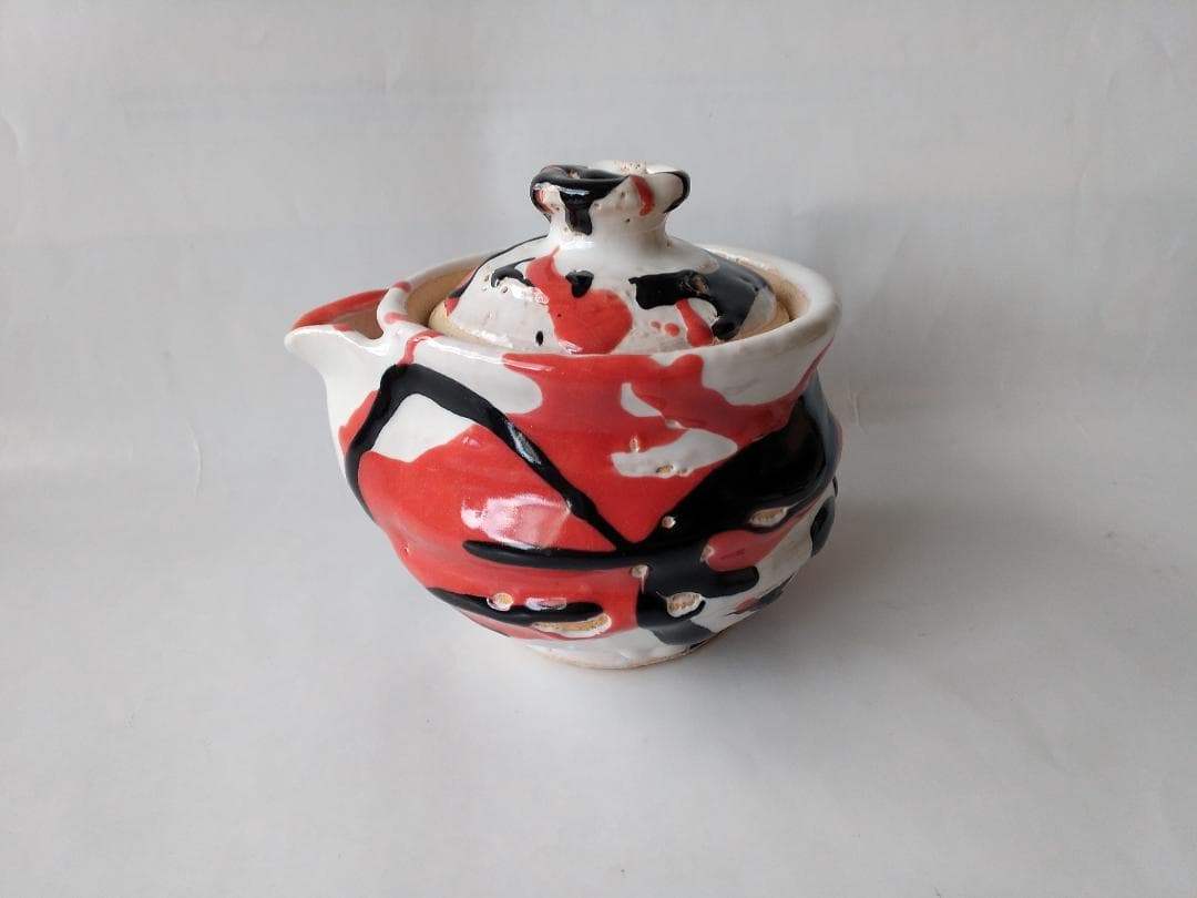 希少品 萩碗 宝瓶 関大安 作 萩煎茶器 共箱 現代アート 煎茶道具 玉露 新品