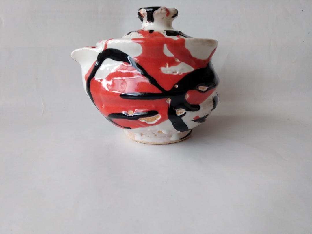 希少品 萩碗 宝瓶 関大安 作 萩煎茶器 共箱 現代アート 煎茶道具 玉露 新品