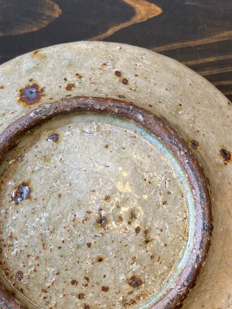 中村哲雄　薄灰　丸縁小鉢　2客　豆鉢　小皿　作家もの　器