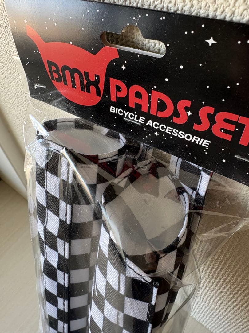 BMXパッドセット チェッカー柄