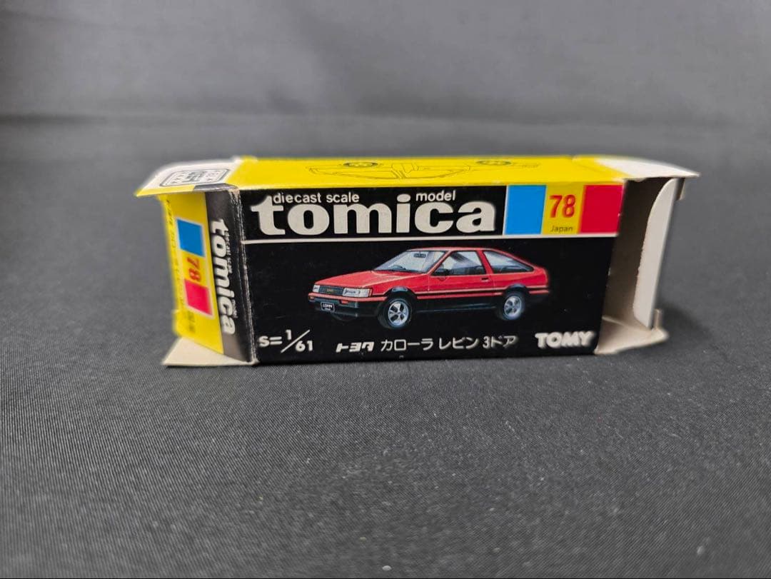 トミカ黒箱78トヨタカローラレビン3ドア(日本製)
