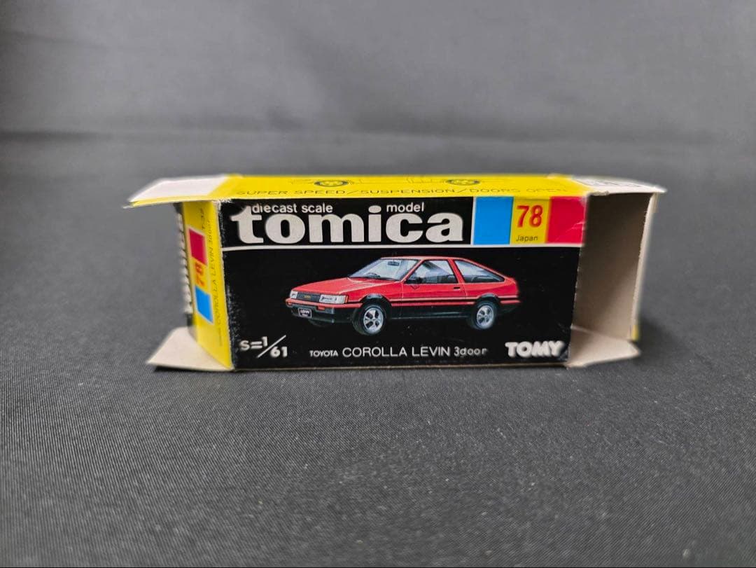 トミカ黒箱78トヨタカローラレビン3ドア(日本製)