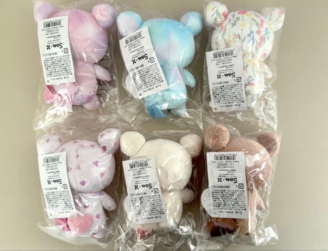 コリラックマ　1+5Colors ぬいぐるみ　コンプリートセット