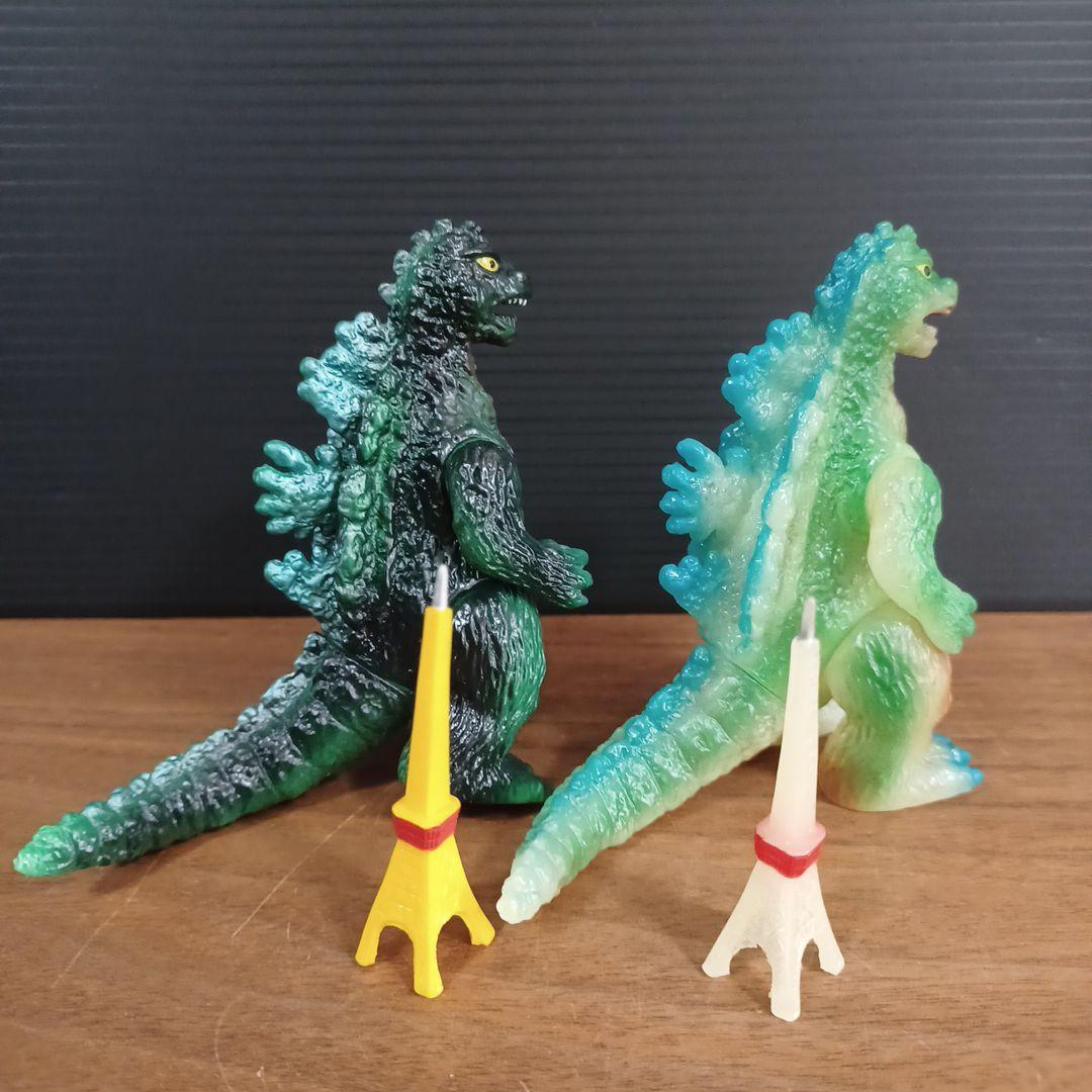 当時物　特撮大百科　ブルマァク伝説シリーズ　ゴジラ2体セット