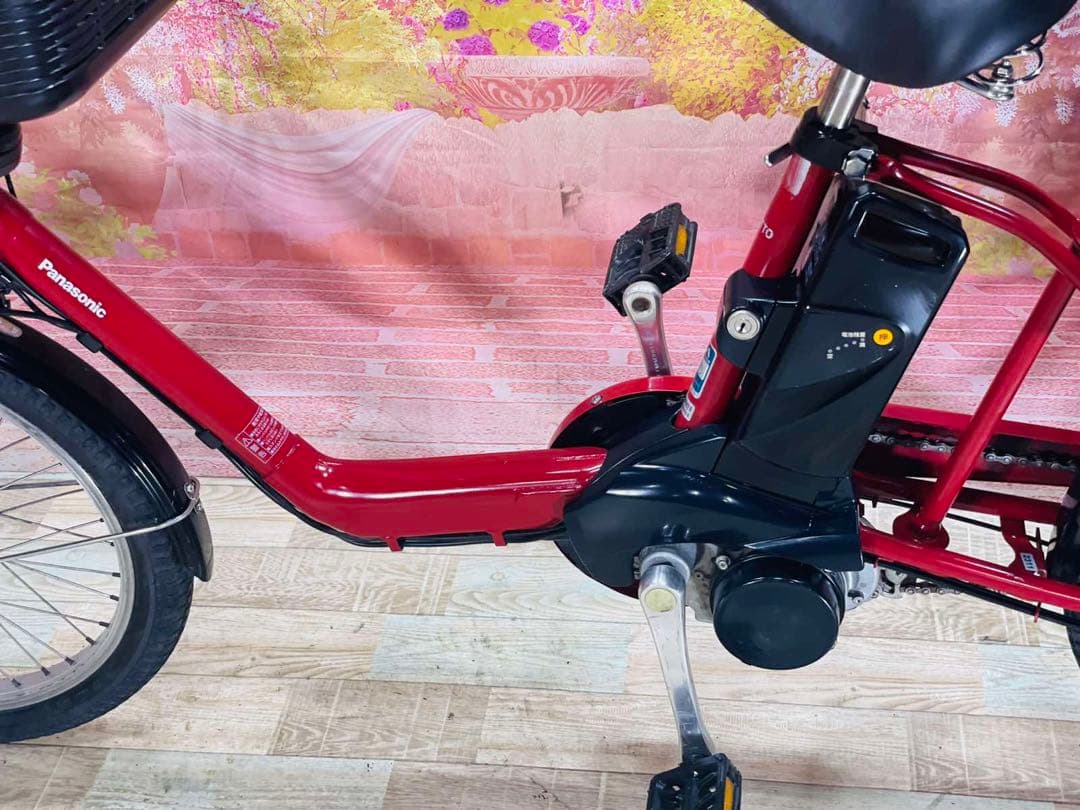 K2311 電動自転車パナソニック子供乗せ 20インチ レッド 8.9Ah