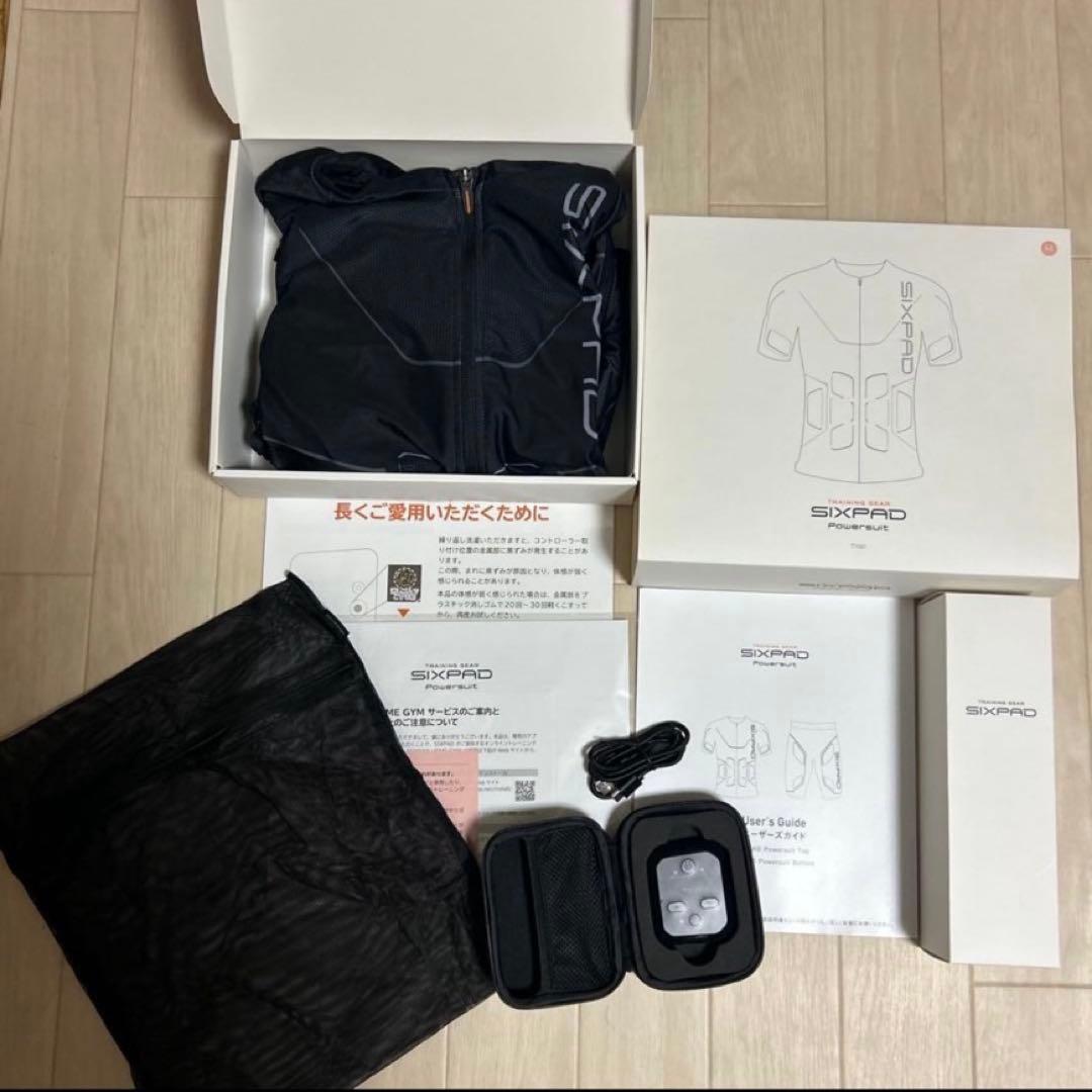 【正規品】SIXPAD パワースーツ 上下セット(上レディースM/下メンズM）