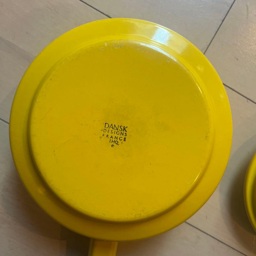 DANSK デザイン片手鍋 黄色