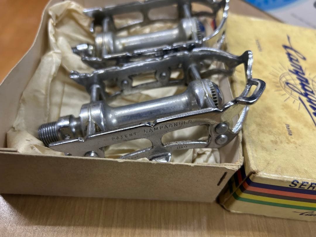 カンパニョーロCampagnolo鉄レコードペダル耳付希少