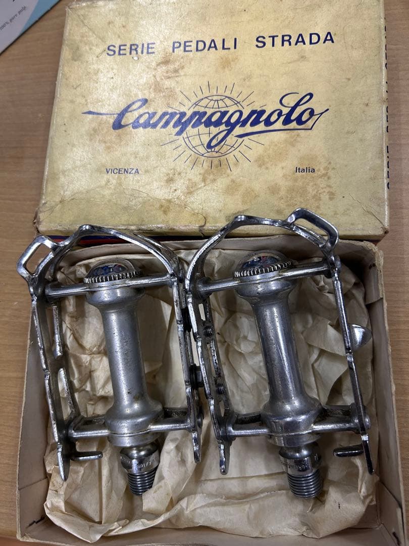 カンパニョーロCampagnolo鉄レコードペダル耳付希少