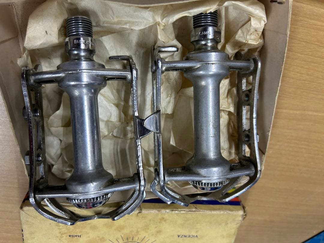カンパニョーロCampagnolo鉄レコードペダル耳付希少