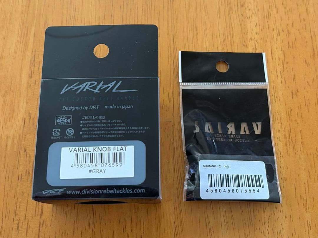 DRT × WCZ フラットノブ グレー VARIAL センターナット ゴールド
