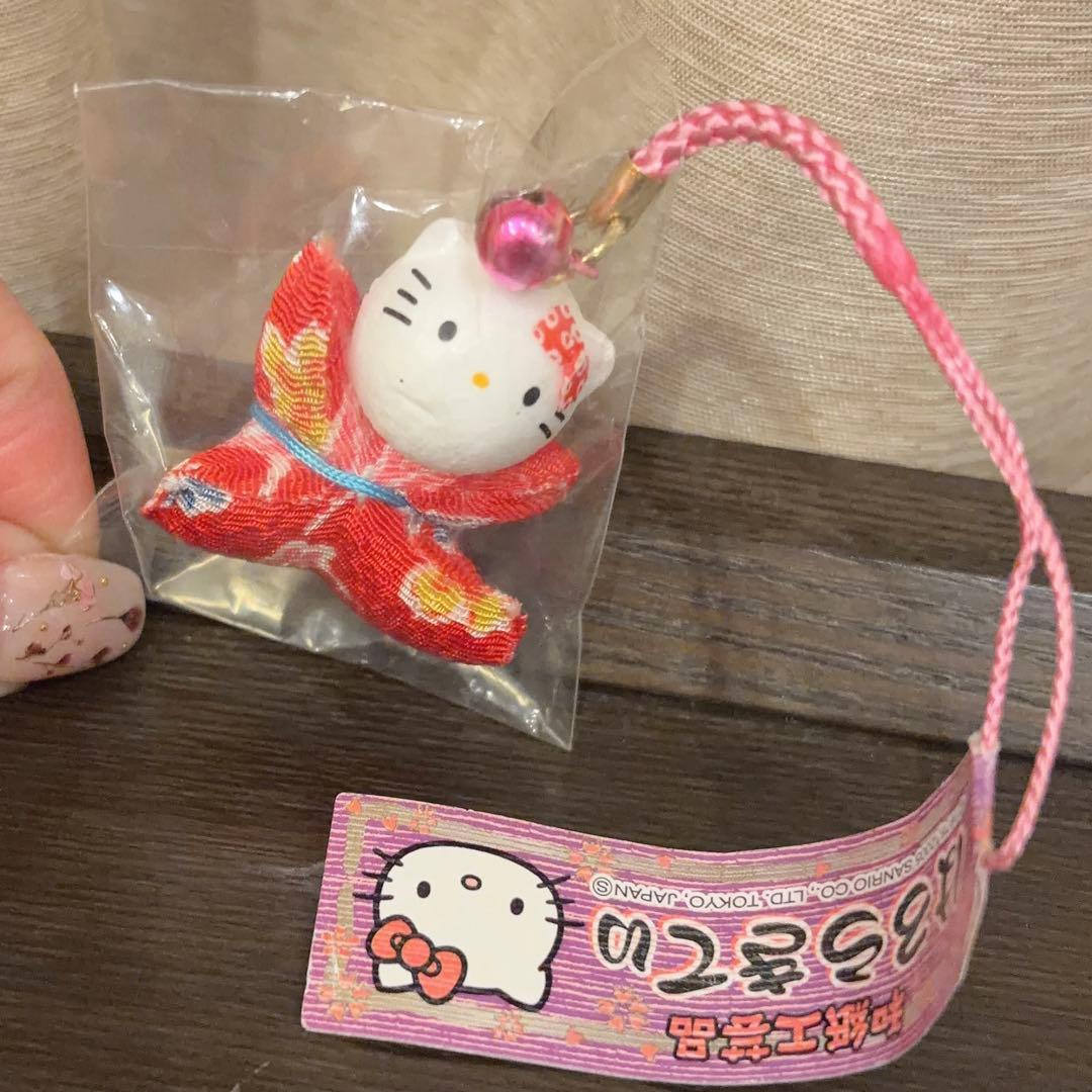 平成レトロ♡キティちゃん♡ご当地キティ♡さるぼぼ♡ストラップ♡マスコット♡当時物