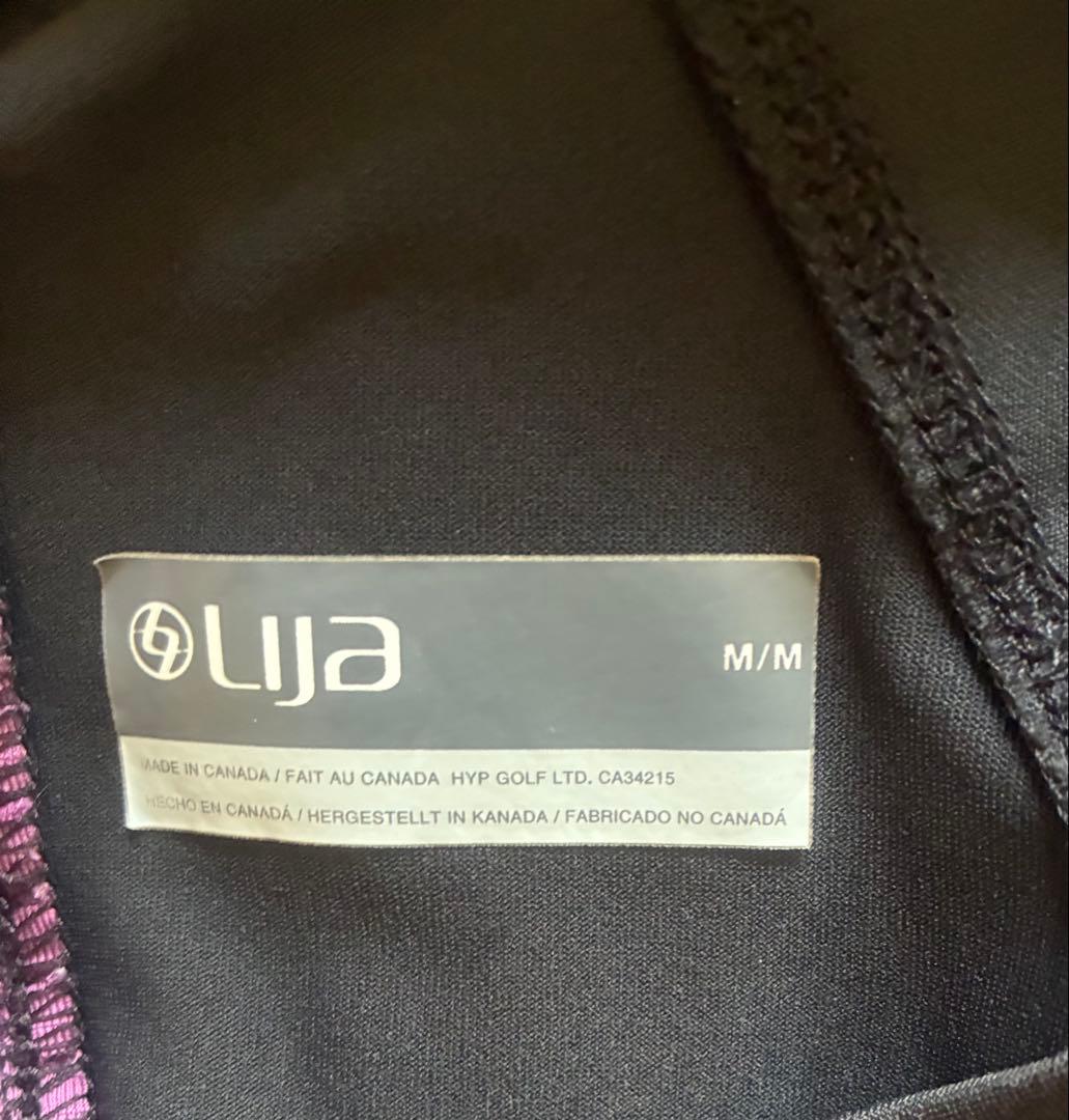 Lija ブラック/パープル 長袖Tシャツ L