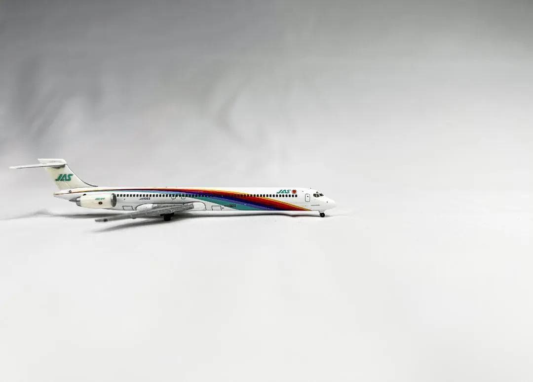 JAS / 日本エアシステム｜MD-90　3号機　黒澤特別塗装モデル｜1/500