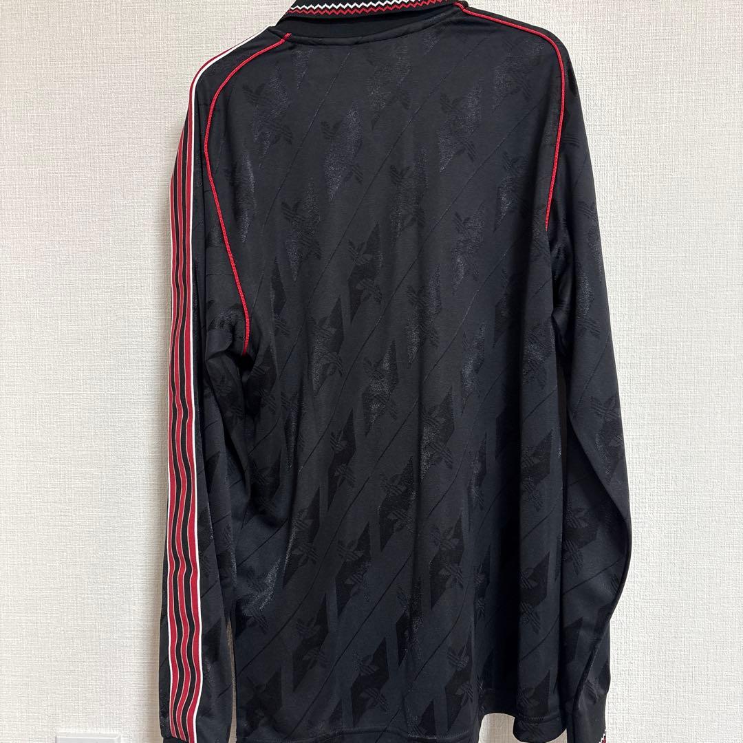 マンチェスターユナイテッド　 adidas ブラック・レッド ジャージ Lサイズ
