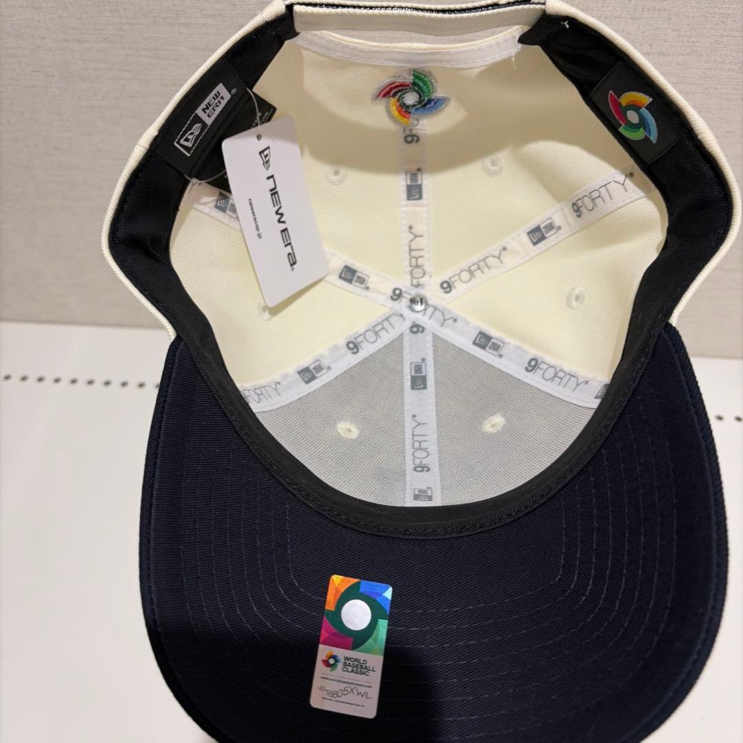 NEW ERA 9FORTY ニューエラ 帽子 WBCクロームホワイト/ネイビー