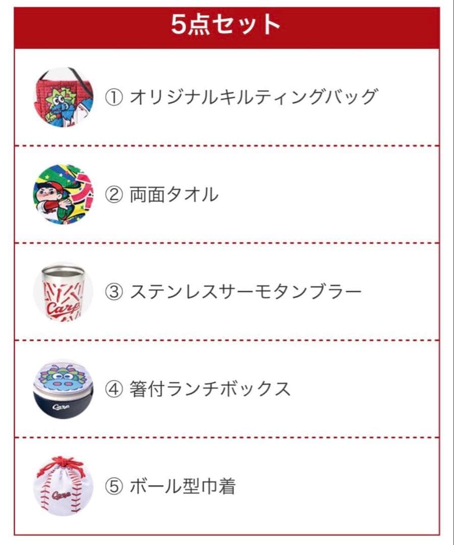 【新品未開封】カープ福袋 福屋限定コラボDE福袋2025 広島カープ CARP