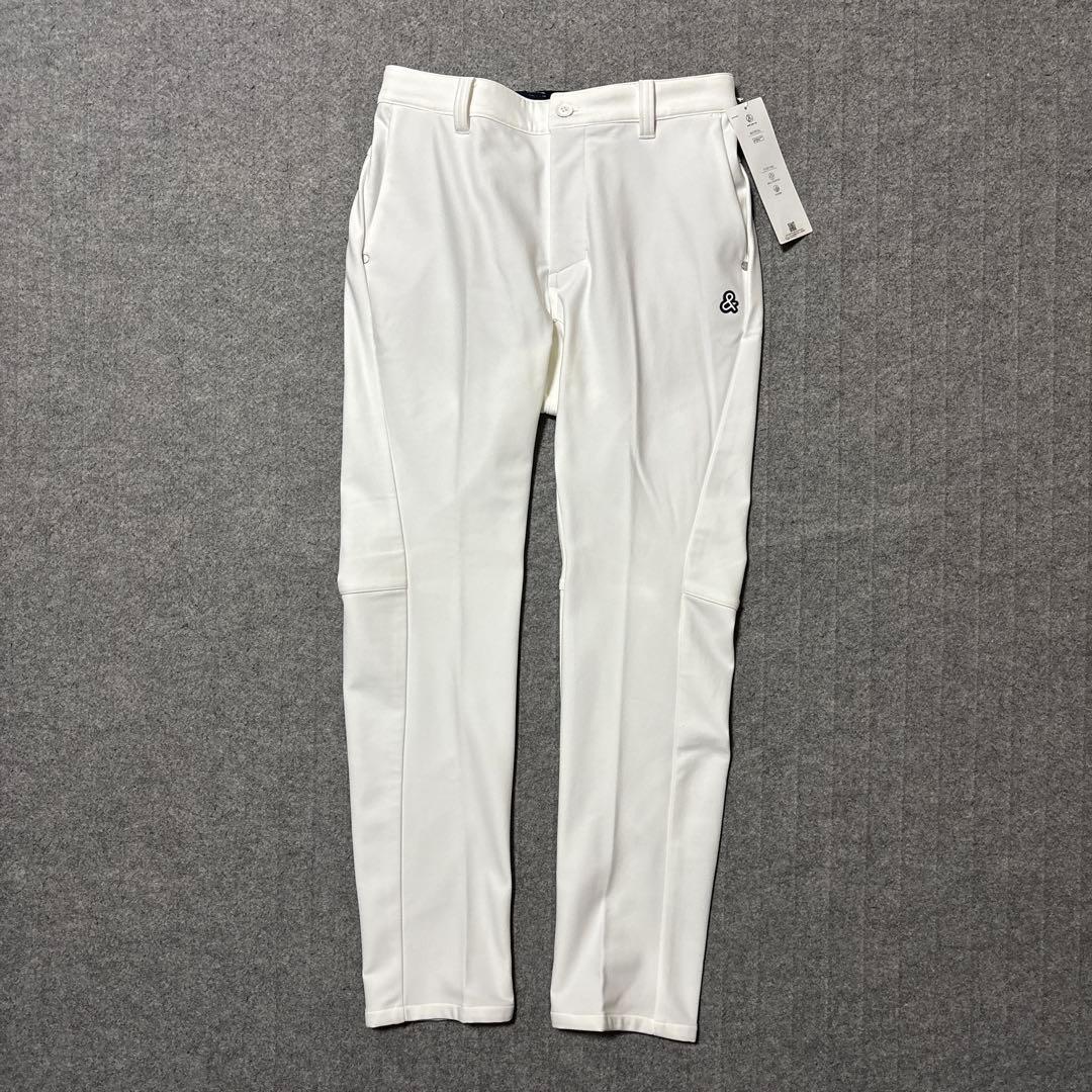 Lサイズ ★新品 アンパスィ ストレッチ ゴルフパンツ 白 AMF5043F3