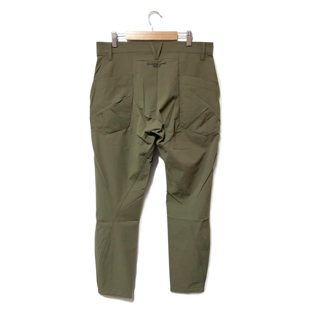 新品 ラッセルノ ゴルフ ストレッチ カーゴ ロングパンツ サファリ L 5