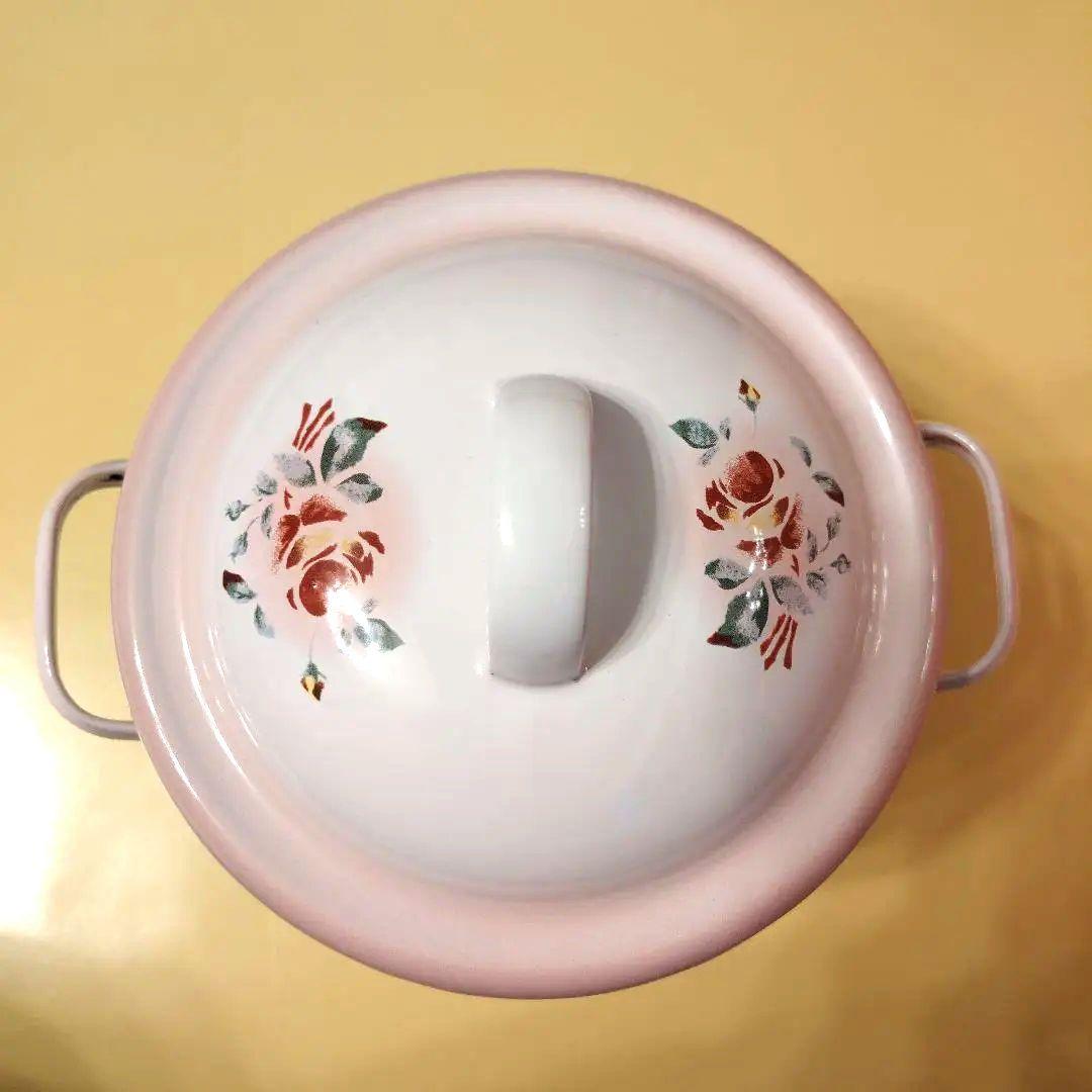 【imane イマン】 プリンセスローズ ミニストッカー ホーロー製 旧商品希少